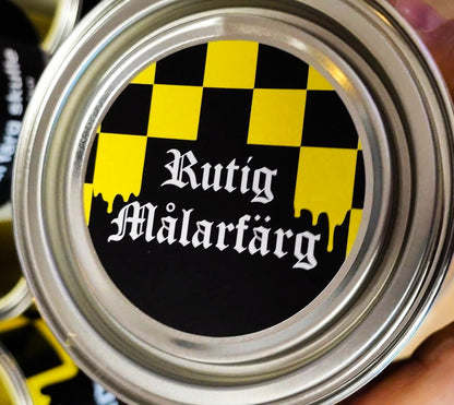 Rutig Målarfärg burk