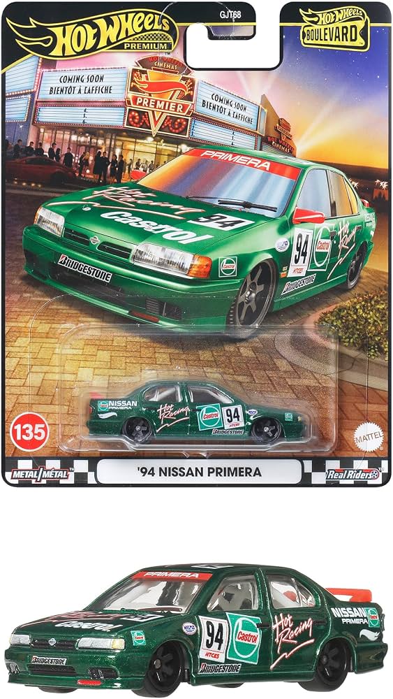 Hot Wheels Premium Nissan Primera Castrol