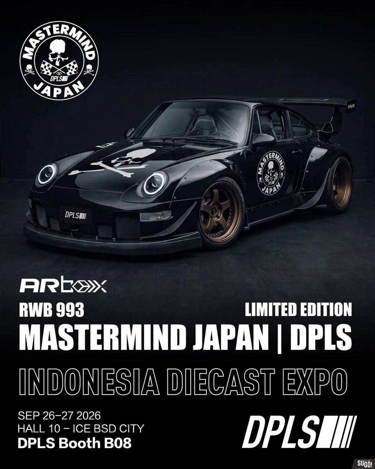 DPLS x Mastermind Japan 2x Porsche 993 RWB Set