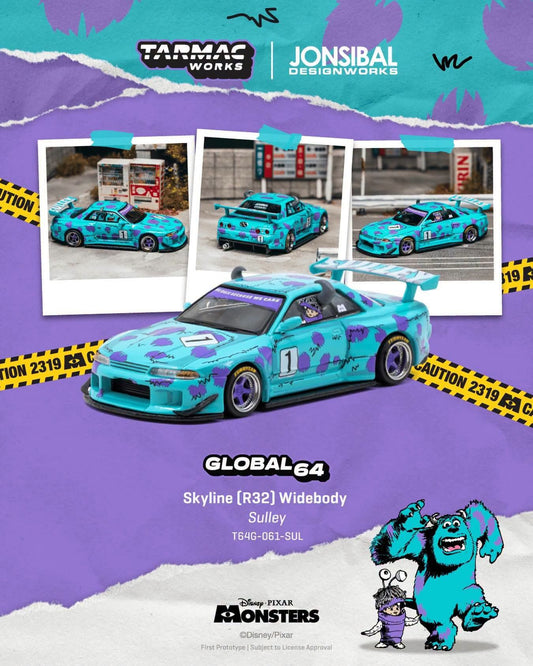 Tarmac Works Nissan Skyline R32 Monsters Inc