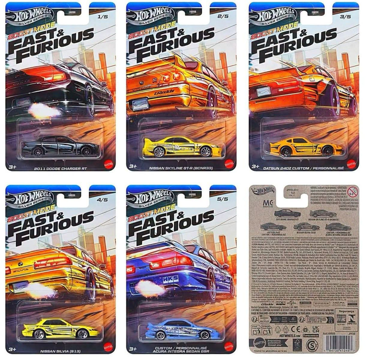 Hot Wheels Fast And Furious Boost Mode Set