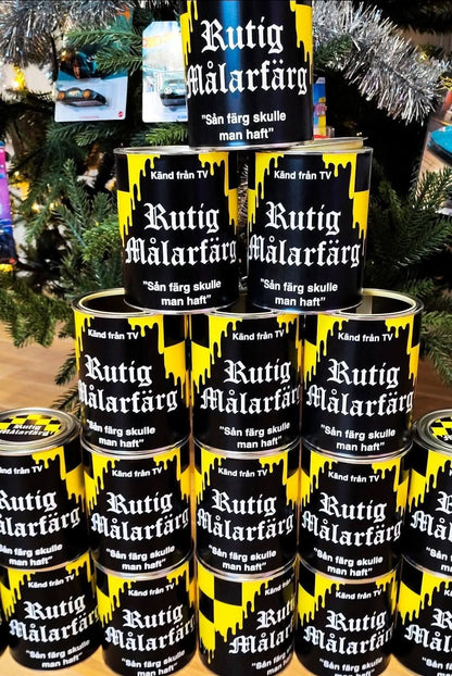 Rutig Målarfärg burk