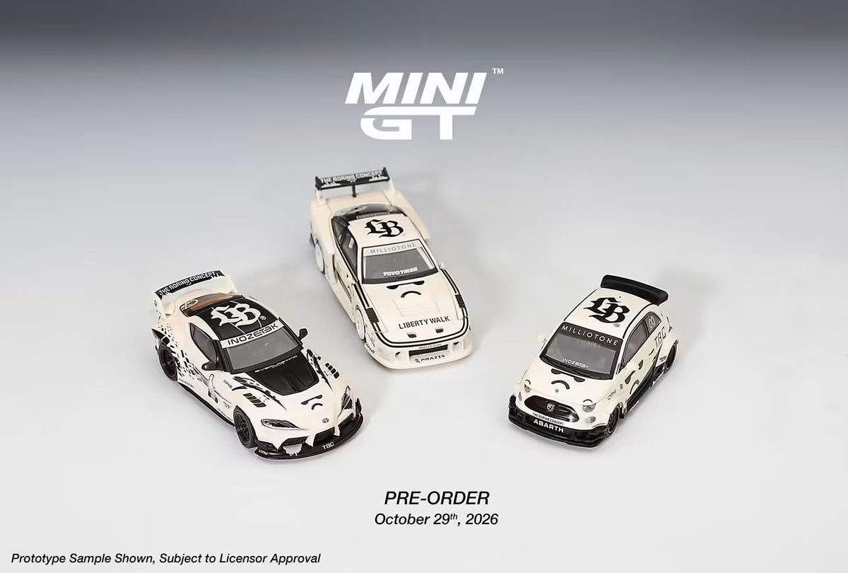 MINI GT Sema Show INOZETEK x Liberty Walk TBC 3 cars set