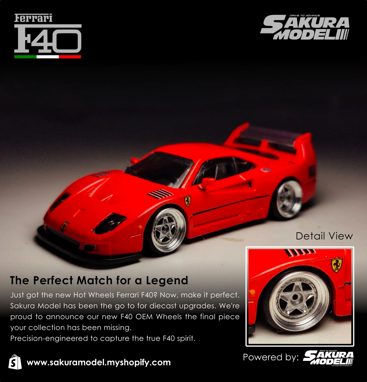 Ferrari F40 OEM fälgar