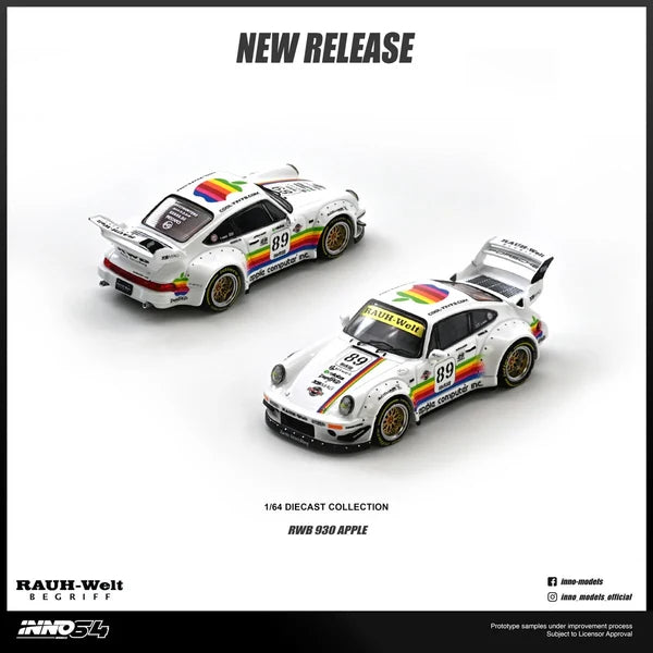 Inno64 Porsche 930 RWB #89 Apple Livery