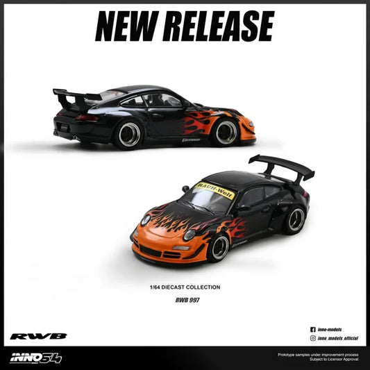 Inno64 Porsche 997 RWB Flames