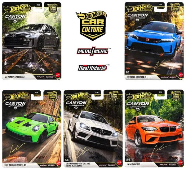 Hot Wheels Canyon Warriors Set 5st Bilar