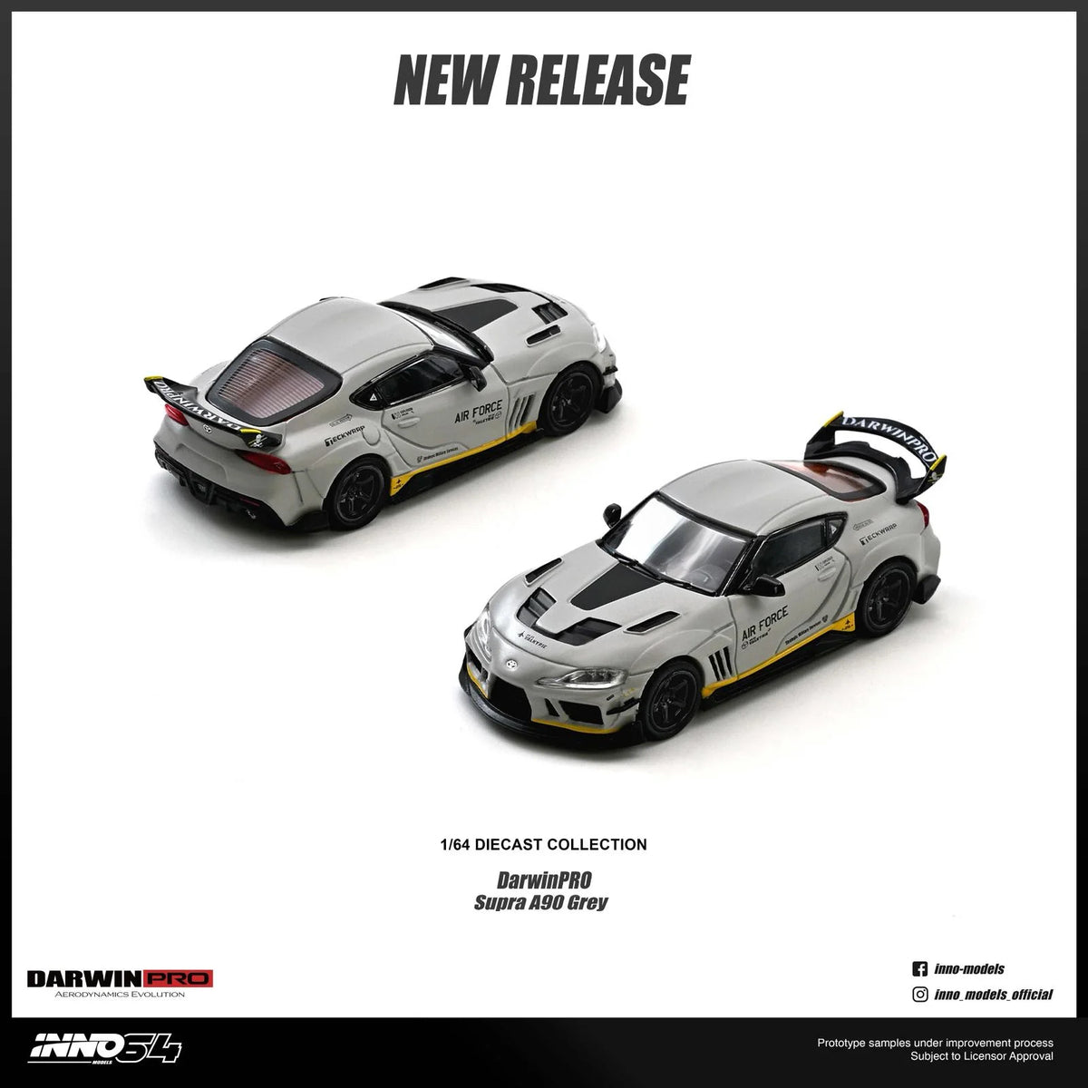 Inno64 Toyota Supra A90 DarwinPRO matt grå