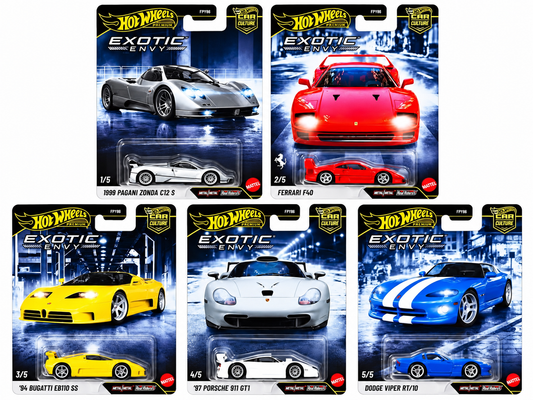 Hot Wheels Exotic Envy Set